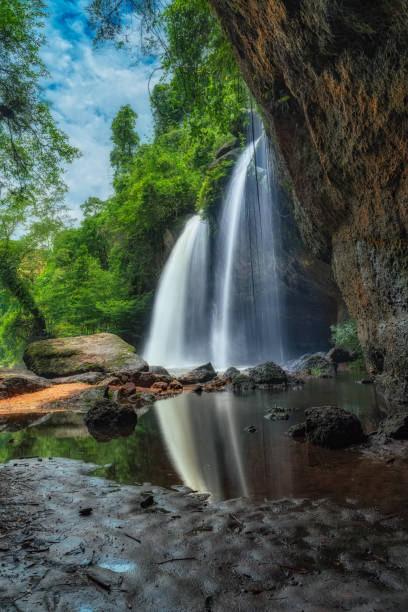 istock Nam Tok Haew Suwat or Haew Suwat Waterfall. 1684747639