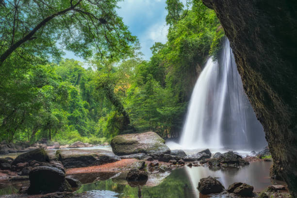 istock Nam Tok Haew Suwat or Haew Suwat Waterfall. 1684747642