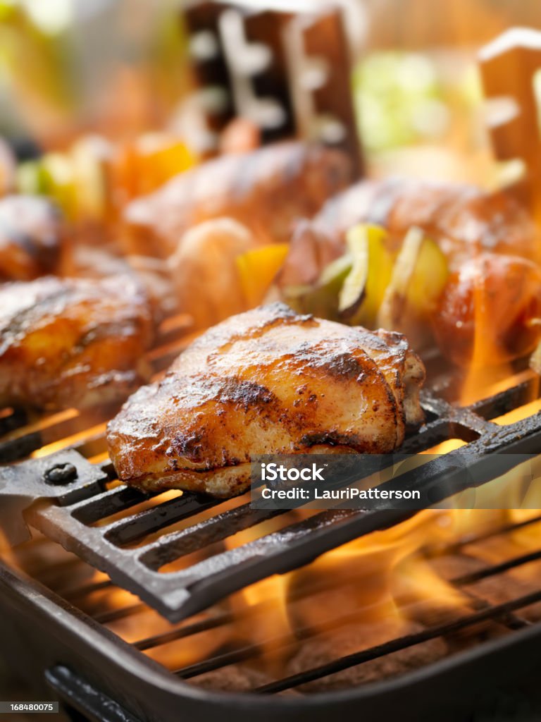 Pollo barbecue - Foto stock royalty-free di Alla griglia