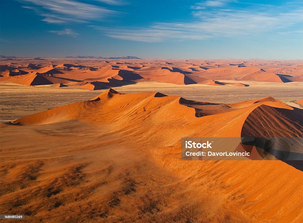 Dunes Dunes from Namib desert, Namibia. View from plane. Namibia Stock Photo