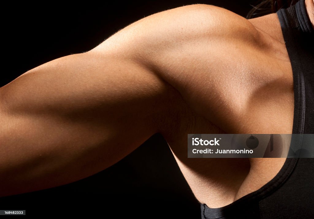 Mulher Músculo biceps - Royalty-free Musculado Foto de stock