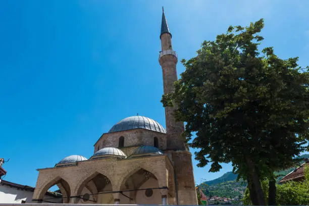 Gazi Husrev-beg Mosque in the old city of Sarajevo, build by the Ottoman in the 16th century, Bosnia and Herzegovina