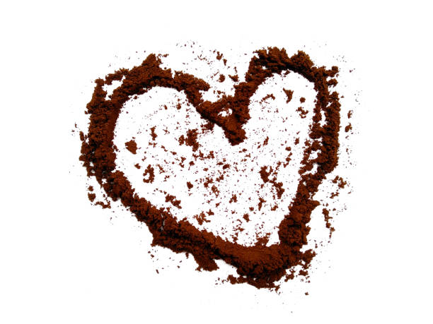 istock Coffee powder isolated on white background. Coffee beans on white background, is a beverage derived from brewed coffee beans 1684850569