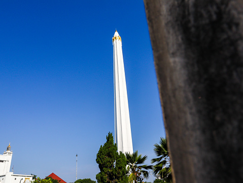 a monument of tugu pahlawan. Surabaya, indonesia - 12 september 2023