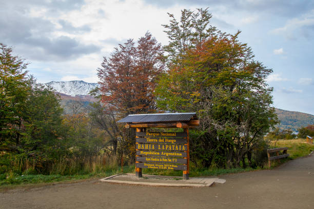 istock Lapataia bay signpost, argentina 1684888367
