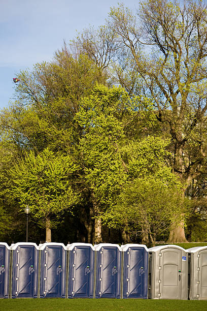 istock Portapotties in the park 168490191