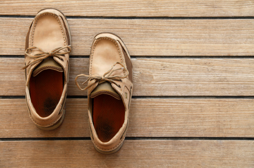 Boat Shoes on wooden deck