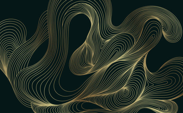 istock Abstract shape wallpaper. Hand drawn line illustration background. Ink painting style composition for decoration. 1684924780