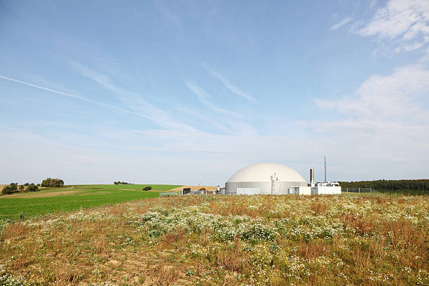 istock bio gas power generator in meadow 168492770