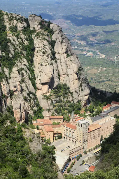 Montserrat monastery , Catalonia, Spain - view from above