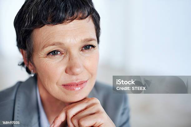 Business Woman Contemplating Stock Photo - Download Image Now - 40-49 Years, Adult, Adults Only
