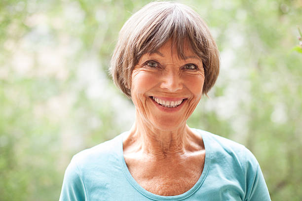 Senior woman gardening