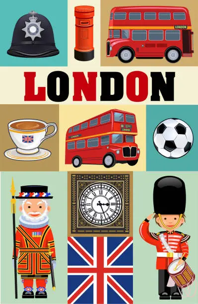 Vector illustration of UK London symbol