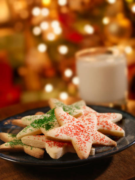 istock Sugar Cookies and Milk for Santa 168497984