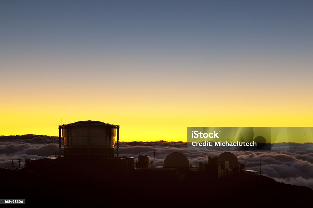 Haleakala pôr do sol, Maui - Foto de stock de Amarelo royalty-free