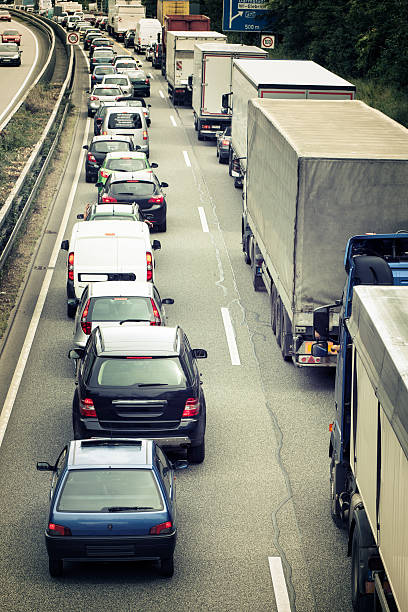 istock Traffic jam on german motorway/autobahn A66 168498474