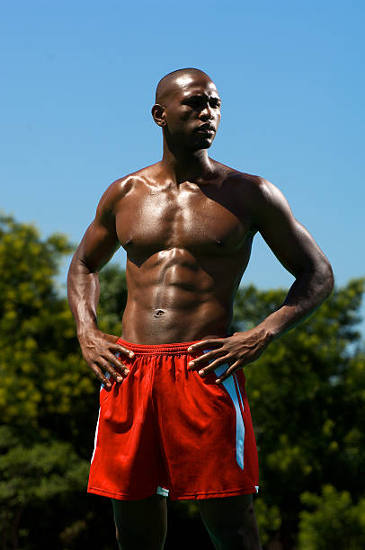 istock Male Athlete Outside Portrait 168502412