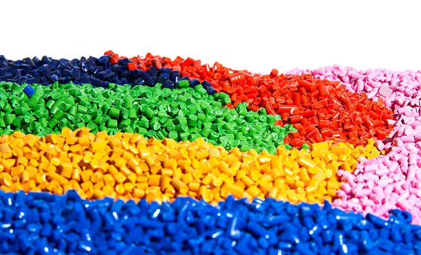 Photo of Vibrant colorful pieces of tiny bits of plastic