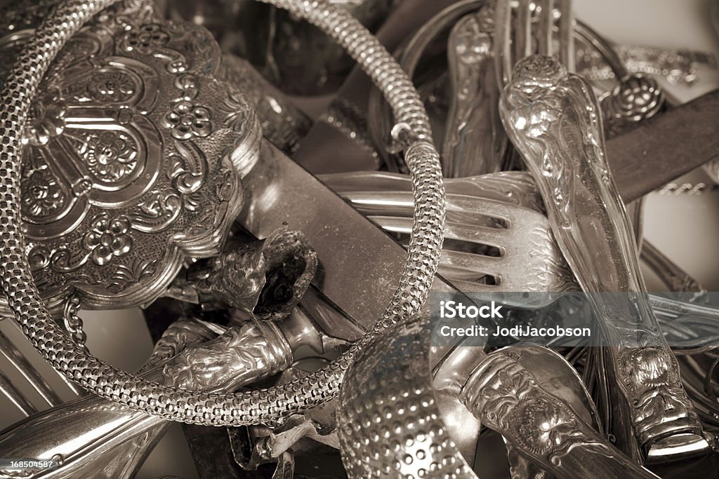 Старый брака из серебра 925-й пробы - Стоковые фото Куча роялти-фри