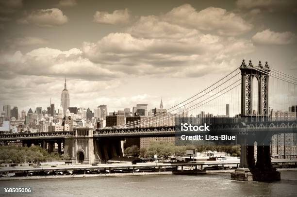 Photo libre de droit de Pont De Manhattan Nycvintage Style banque d'images et plus d'images libres de droit de New York City - New York City, 1920-1929, Pont de Brooklyn