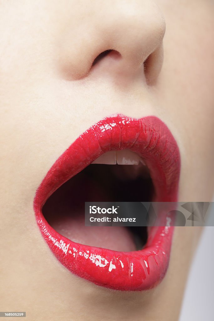Open mouth http://bit.ly/1a1Nq76 Sensuality Stock Photo