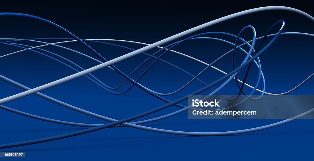 Blu fili - Foto stock royalty-free di Cavo - Componente elettrico