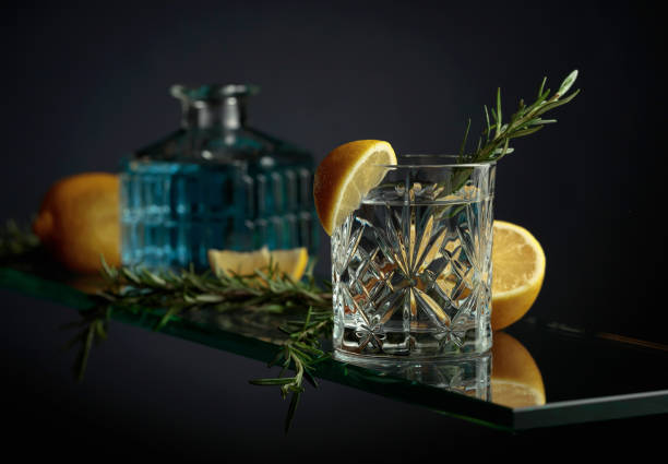 istock Gin tonic cocktail in a crystal glass. 1685066417