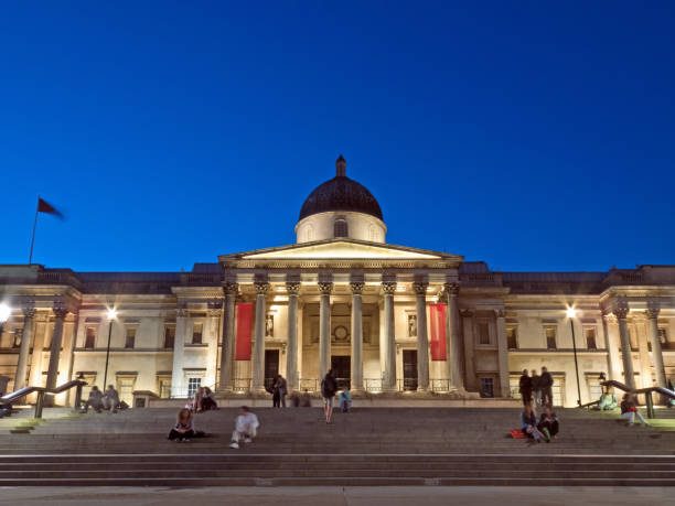 Washington DC, USA - February 17, 2023:  The National Gallery of Art - East Building in Washington DC, USA is a museum of art on the National Mall.
