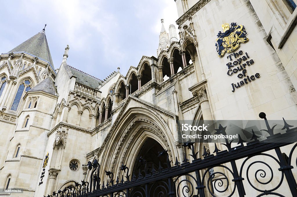 Royal Courts of Justice w Londynie, Anglia - Zbiór zdjęć royalty-free (Budynek sądu)