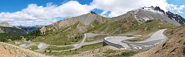 road to Col d'Izoard Alps France road to Col d'Izoard Alps France. The road starts in Briancon.  hautes alpes photos stock pictures, royalty-free photos & images