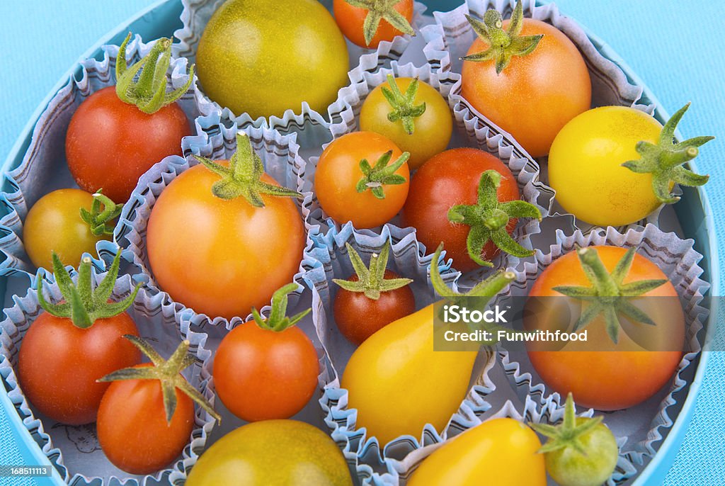 Heirloom Tomaten - Lizenzfrei Grüne Tomate Stock-Foto