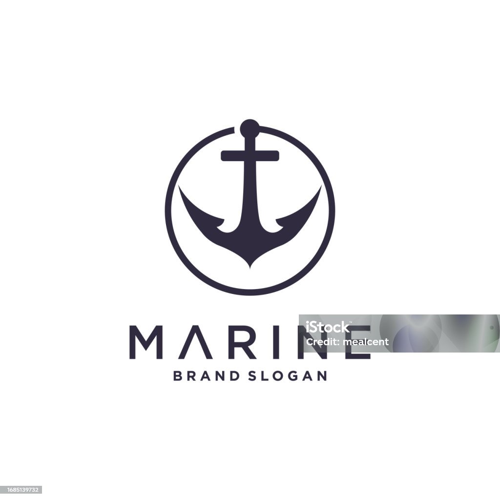 Marine Vector Design Marine Design Vector With Modern Unique Style Stock Illustration ...