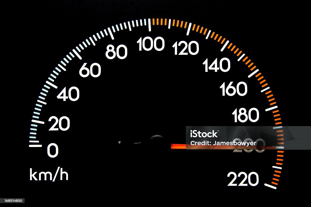 Спидометр 200 kmh - Стоковые фото Спидометр роялти-фри
