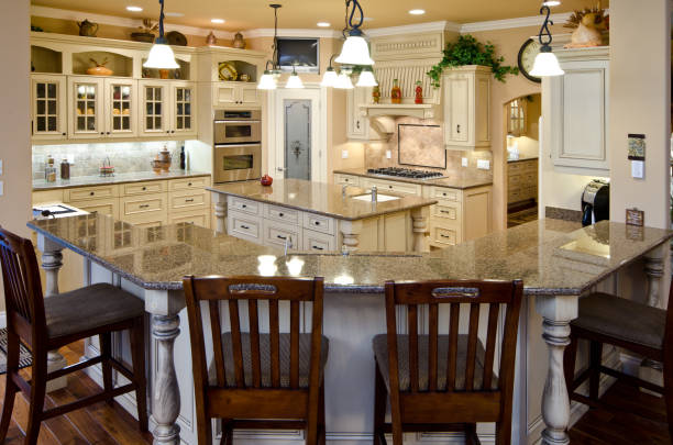istock An image of a modern kitchen with an island 168515560