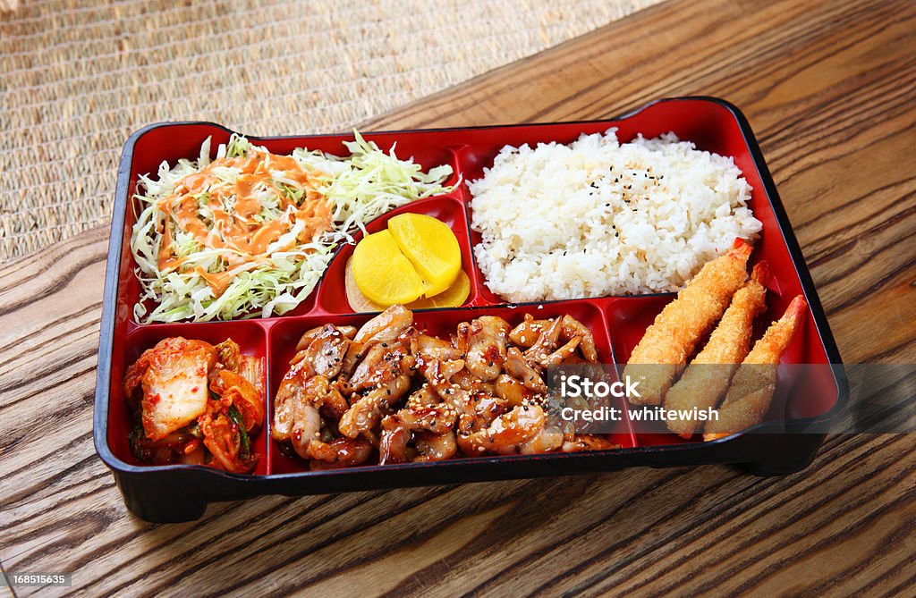 Pollo Teriyaki Scatola per il pranzo - Foto stock royalty-free di Teriyaki