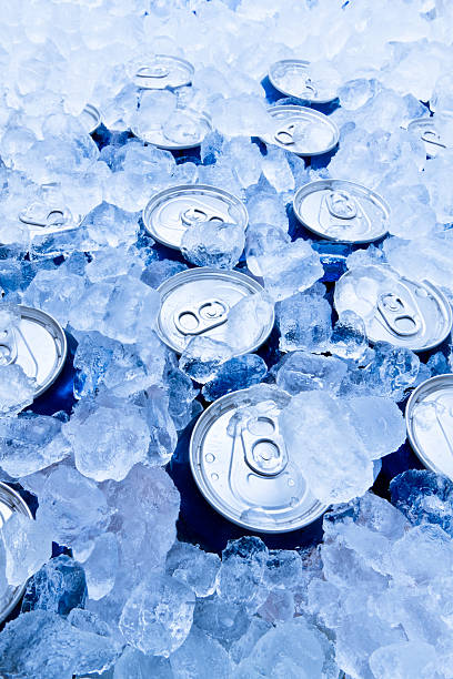 istock Soda or Beer Cans on Ice 168518158