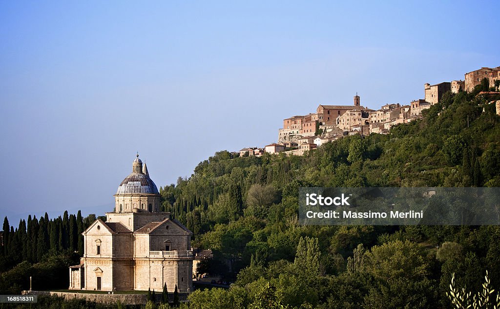 Landschaft von Madonna di San Biagio - Lizenzfrei Montepulciano Stock-Foto