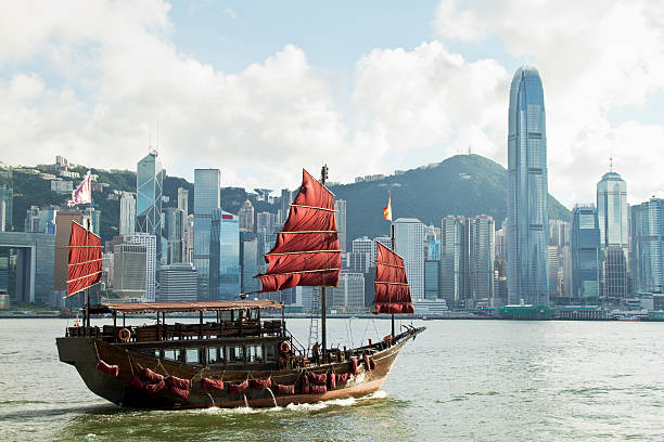 istock Hong Kong's traditional sailing junk 168518903