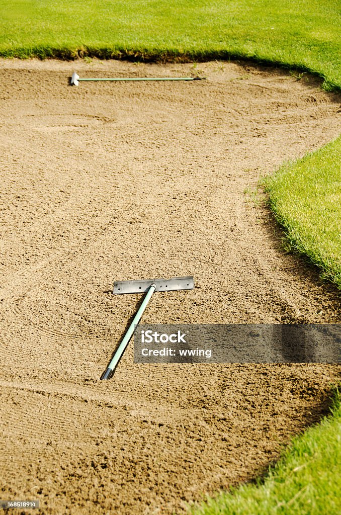 Golfplatz Sand Trap - Lizenzfrei Farbbild Stock-Foto