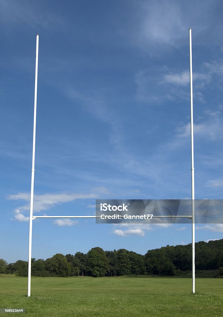 Rugby obiettivo post - Foto stock royalty-free di Palo della porta di rugby
