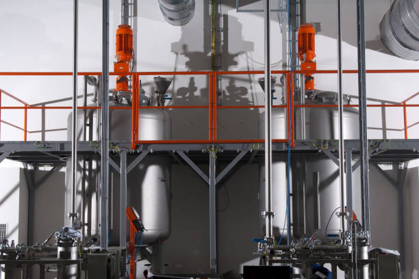 Modern chemical plant. Havy industry