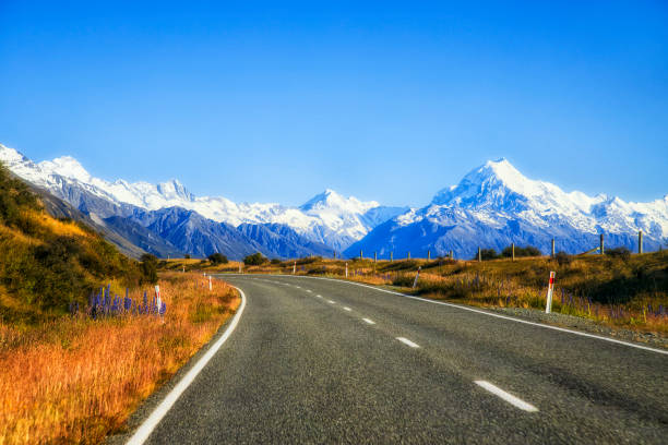 istock NZ Mt Cook Highway tarmac turn 1685296840