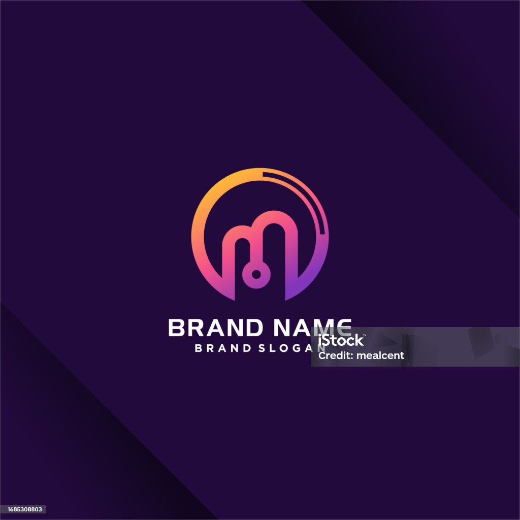 Creative M Style Letter M Design Vector With Modern Creative Style Concept Stock ...