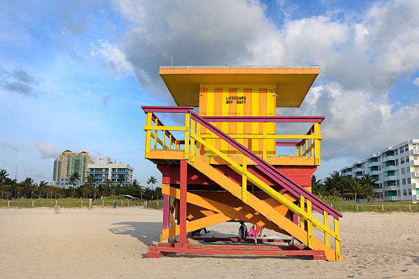 istock lifeguard hut on Miami Beach at sunrise 168533928