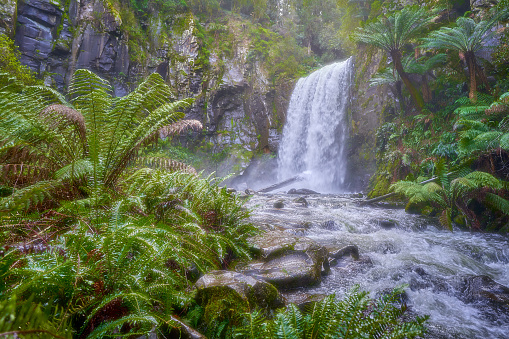 Hopetoun Waterfalls situated in Victoria, Australia
