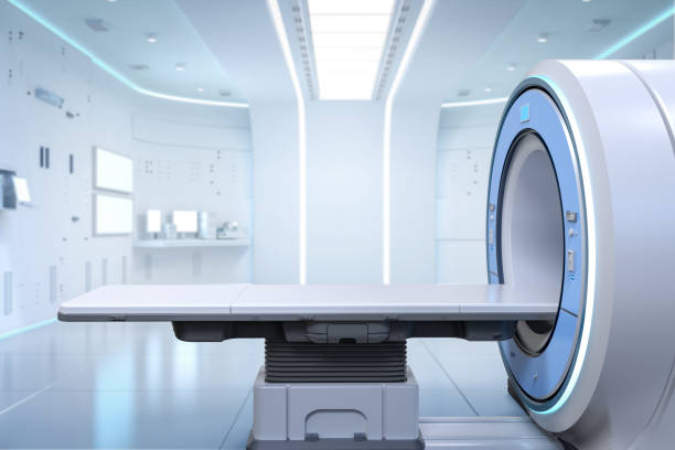 istock Hospital radiology room with mri scanner machine 1685513907