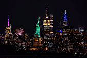 Lady Liberty New York Skyline
