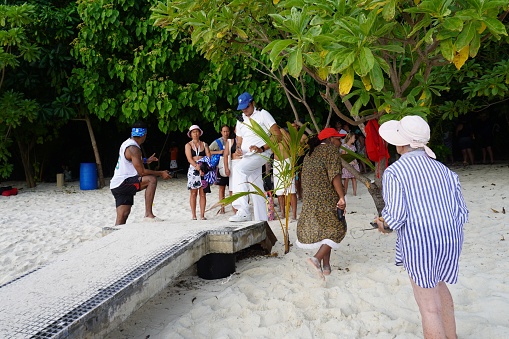 Conflict Islands, Milne Bay Province, Papua New Guinea, August 23, 2023.
The officer had to make sure that no passengers were left behind on the uninhabited island