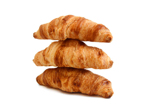 istock Fresh and tasty croissant over white background 1685694604