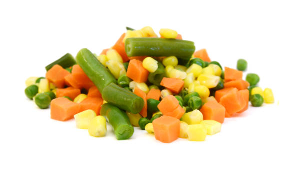 istock Fresh mixed vegetables on white. Golden mix. 1685695666